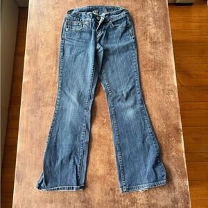 ZCO Women's Flare Jeans in Denim Blue